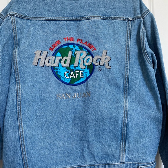 Hard Rock Cafe Denim with Logo Patch - Picture 3 of 4